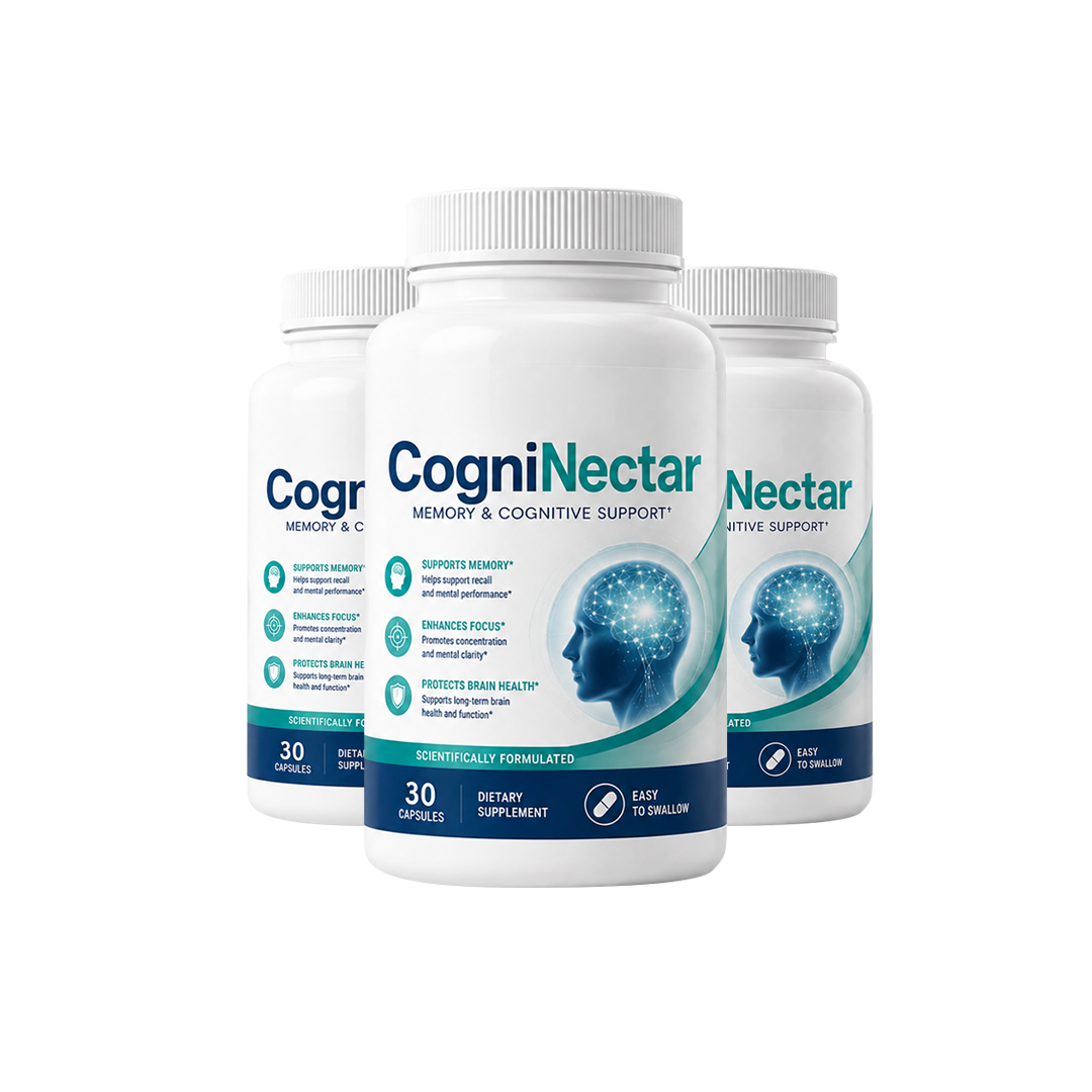 CogniNectar memory support capsule bottles three-pack